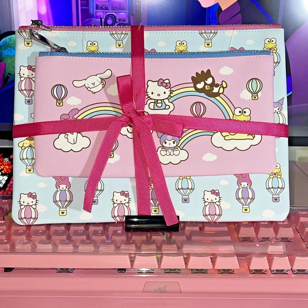 Sanrio Hello Kitty & Friends Pencil Pouches Clear Skies 2 Medium & Large 2024